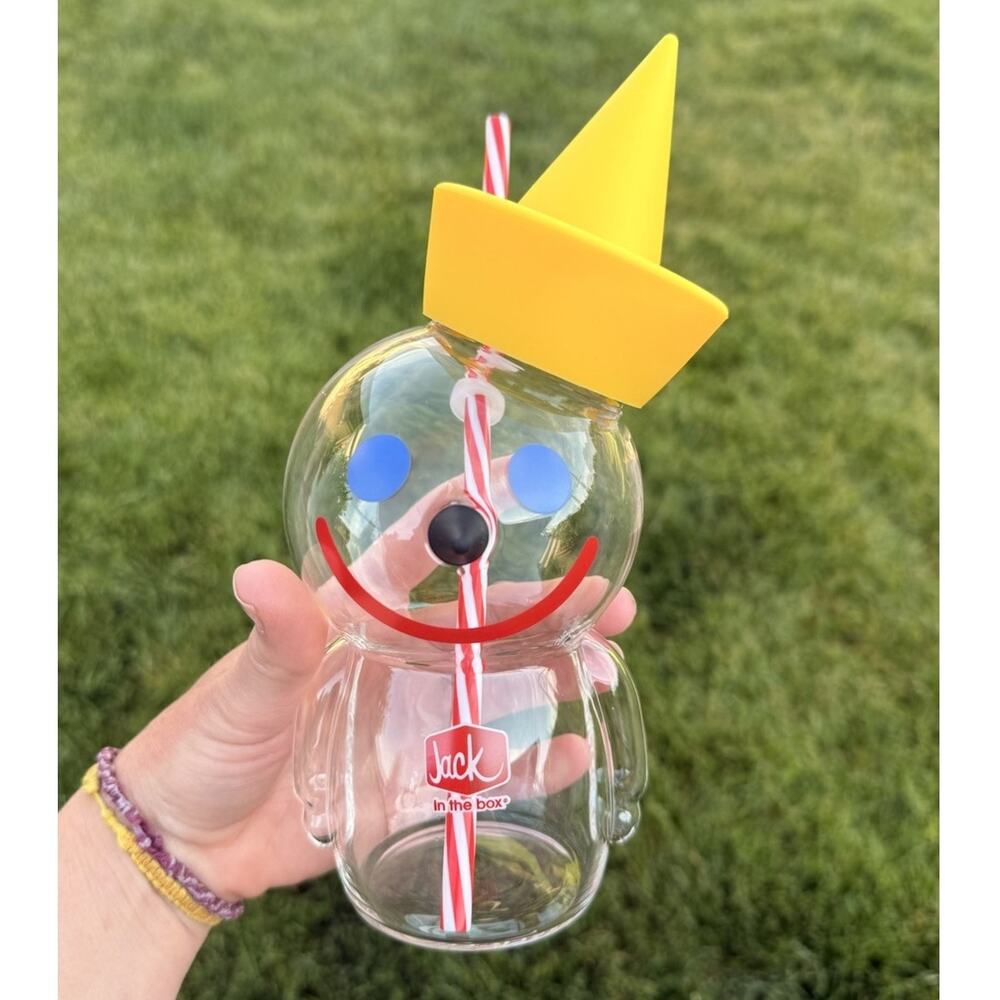 Limited Jack in the Box Glass Jack Sipper Cup Tumblr In Hand